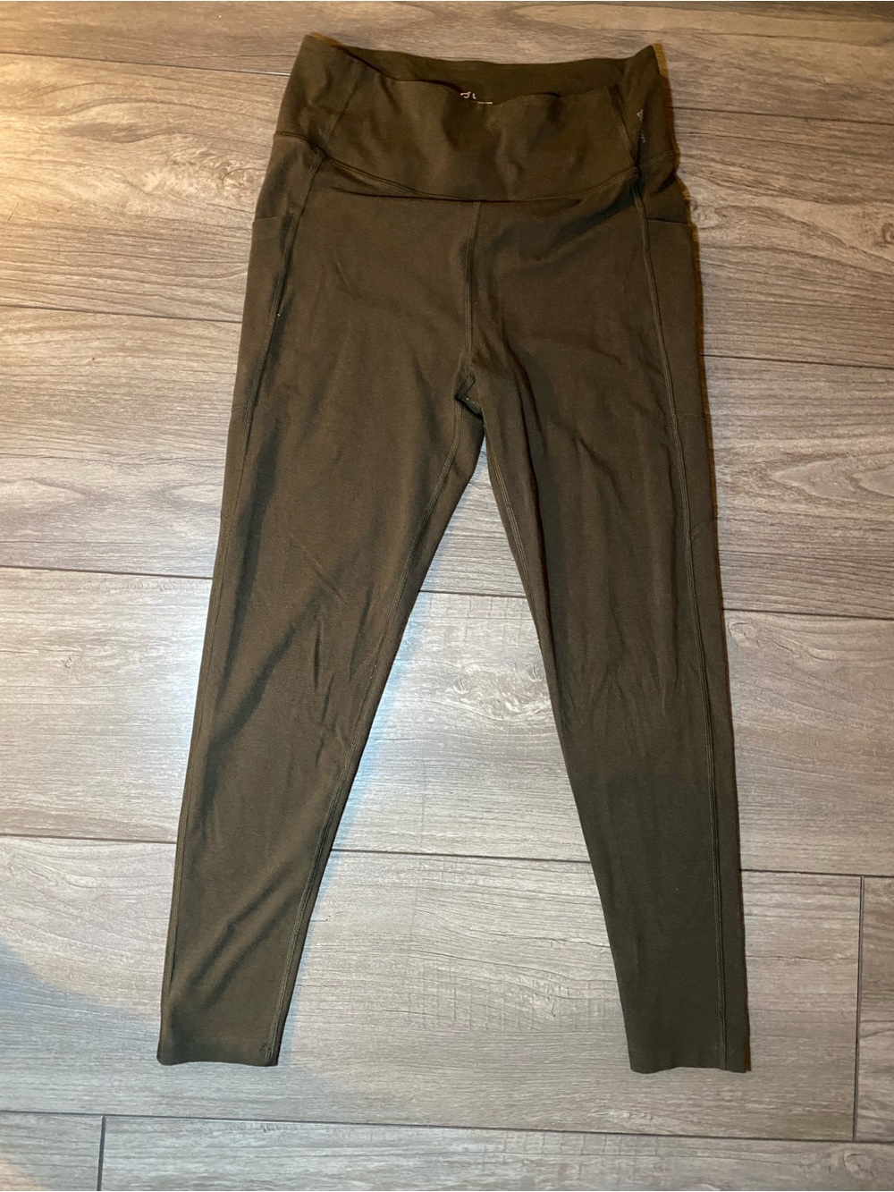 EUC BOODY Bamboo/Organic Cotton Natural Fiber High-Waist Leggings w/ Pockets